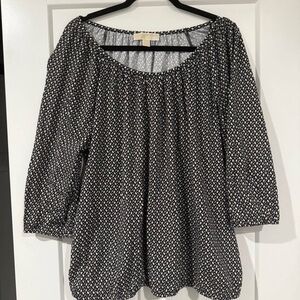 Michael Kors Black and White Blouse